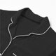 thumbnail image 2 of Conjunto de 2 piezas de pijama para mujer, camisa de manga corta con solapa y pantalones cortos con cintura elástica XBTCLXEBCO M;Negro, 2 of 6