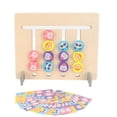 thumbnail image 4 of Wooden Block Logic Toy, Color Cognition Four Color Animal Logic Training Wooden Block Toy Intelligence Development  For Home, 4 of 8