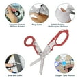 thumbnail image 3 of Folding Scissors, Emergency Response Shears Stainless Steel Multifunction Foldable Trauma Shears  Scissors for Home, Office, Fishing, 3 of 8