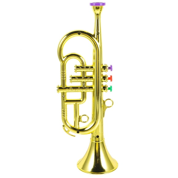 Trompeta de juguete de imitación de instrumento musical (1 unidad). Herramienta de aprendizaje para los primeros instrumentos musicales.
