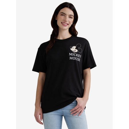Mickey Mouse Women’s Graphic Tee, Sizes XXS-XXL