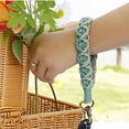 thumbnail image 1 of Handwoven Keychain Wrist Accessory Bohemian Style Flower Design Craftsmanship Key Holder for Keys and Bags, 1 of 3