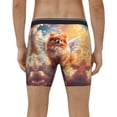 thumbnail image 2 of Men's Boxer Briefs, Cute Cloud Pomeranian Soft and Breathable Mens Underwear Boxer Briefs With Widen Waist, 2 of 5
