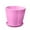 Pink, variant on kjfeif Unique Design Plastic Flowerpot , Modern Decorative Plant | Small Pot with Tray Floral Succulent Plant Container Pot Suitable for Indoor Plants Herbs and Nurseries 3.54 Inches 7.87 Inche