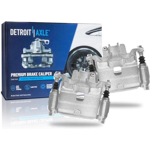 Detroit Axle - Front Brake Calipers for 2013-2021 Nissan Altima 2014-2017 Leaf, 2014 2015 2016 2017 2018 2019 2020 Disc Brake Calipers with Brackets Assembly Replacement