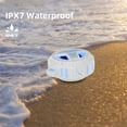 thumbnail image 2 of Altavoz de ducha EBODA Bluetooth IPX7 impermeable blanco, 2 of 7