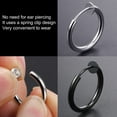 thumbnail image 6 of Hesroicy 1Pc Unisex Cool Earring Round Non Ear Piercing Hoop Earring Clip for Daily Wear, 6 of 8