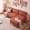 Terracotta, variant on Costway Modular Sectional Sofa with Storage & Charging Station, Chaise, Pillow Armrest Terracotta