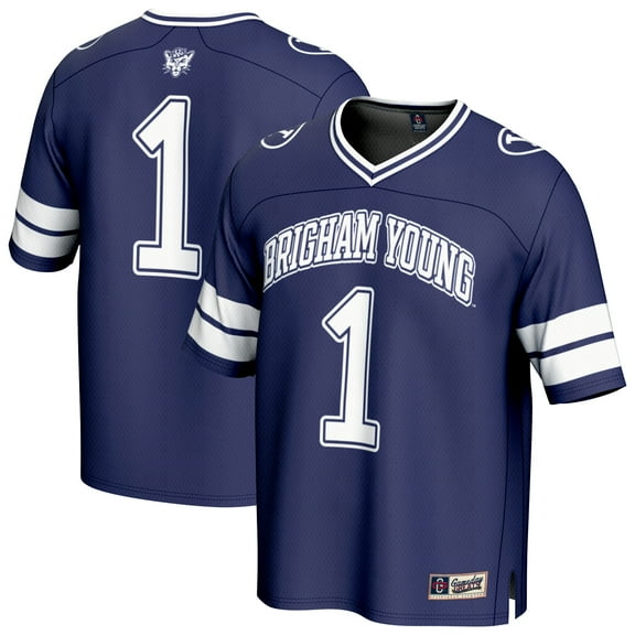 Youth GameDay Greats #1 Navy BYU Cougars Collegiate Football Fashion Jersey