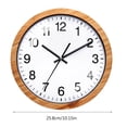 thumbnail image 3 of 10inch Solid Wall Clocks, Creative Round Designs for Any Room Artificial Frame Clock Home Decorations, 3 of 8