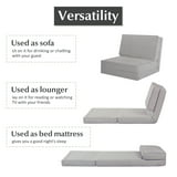 Costway Convertible single FOLDABLE Flip Out Lounger Sleeper Bed Couch ...