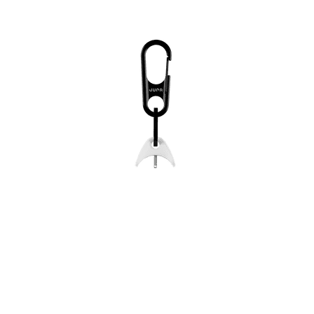 Jura - Carabiner with Anchor for Apple AirPods, AirPods Pro, and AirPods 2nd Generation - Black