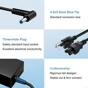 45W Charger Compatible with HP Laptop Charger Replacement Stream 14-cb161wm cb163wm cb164wm 6SH03UA Power Cord 19.5V 2.31A Blue Tip Power Adapter