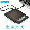 thumbnail image 1 of FNNMNNR USB 3.0 External DVD Drive - High-Speed CD/DVD Player  Reader  Recorder  And Burner For Laptop And Computer - Plug And Play  Compatible With Windows And Mac, 1 of 6