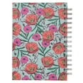 thumbnail image 2 of Christian Art Gifts Journal w/Scripture His Grace is Sufficient for Me Blue w/Pink & Coral Floral 192 Ruled Pages, Large Hardcover Notebook, Wire Bound, 2 of 4