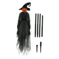 thumbnail image 3 of Calabaza iluminada de Halloween para exteriores, impermeable, con estacas, para decoración de jardín, accesorio de brujas para el hogar y el patio., 3 of 8