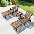 thumbnail image 5 of SERWALL Outdoor Small Folding Side Table, HDPE All Weather Adirondack End Table, No Assembly Required, Brown, 5 of 9