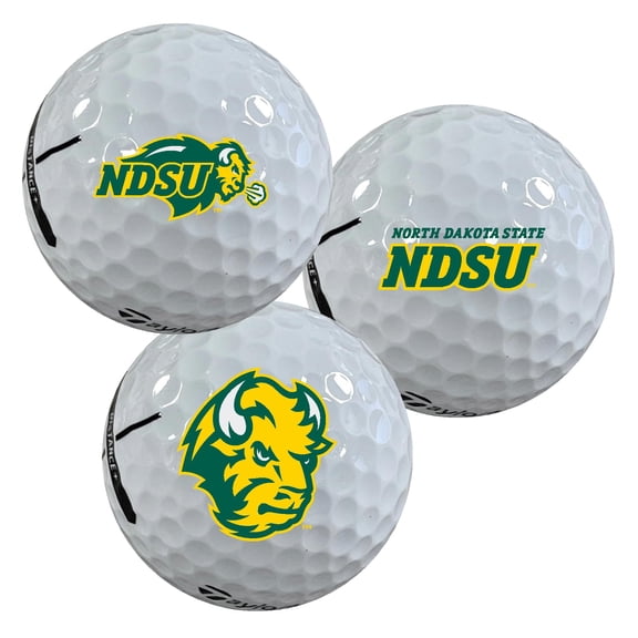 North Dakota State University Bison Logo Edition Officially Licensed NCAA Taylormade Distance  Golf Balls 12-Pack (Dozen)
