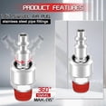 thumbnail image 5 of 3 Way Air Hose Splitter,Air Manifold,Air Compressor Splitter 1/4 NPT,with 1/4inch NPT Industrial Type Swivel Air Plugs, 5 of 5