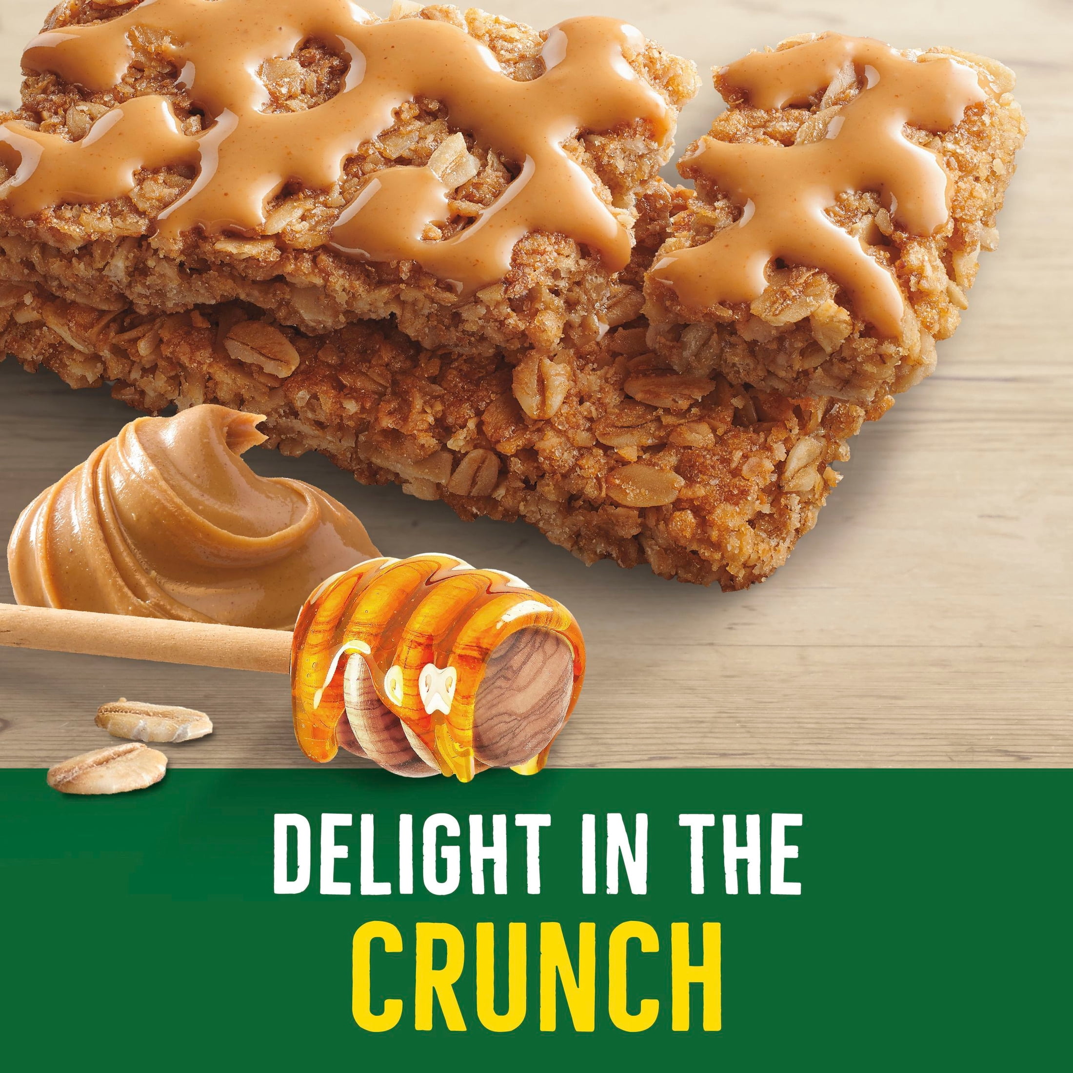 (3 pack) Nature Valley Oats 'N Honey and Peanut Butter Crunchy Granola Bars (24 Pouches)