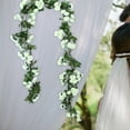 thumbnail image 6 of deevoka Artificial Decorative Fake Plant Vine 180cm Green Leaves Garland for White, 6 of 9