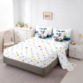 thumbnail image 5 of Metsweet Watercolor Gradient Dragon Full Size Bedding Sets 7 Pieces, Ombre Smooky Jungle Full Size Bed in a Bag, Blue Purple Green, 5 of 6