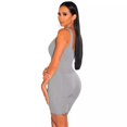 thumbnail image 3 of Women Yoga Romper Workout Ribbed Square Neck One Piece Seamless Tank Top Jumpsuit, 3 of 9