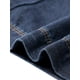 thumbnail image 5 of Jeans de pierna ancha para mujer INSPIRE CHIC con cintura elástica y cordón, pantalones de mezclilla casuales con bolsillos, azul oscuro M, 5 of 6