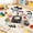 U, variant on UUWEAR Cooking Sets Real Electric Dual Stove - Montessori Real Cooking Set with Mini Kitchen Tools, Safe Utensils, Apron & Cookware - Great for Pretend Play Montessori Learning B