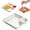 White, variant on Separated Plate Multi Reusable Dip Tray Japanese Dumpling Plate Chips And Dip Serving DishforCharcuterie Easy To Clea, 18x18cm Dip Serving Plate, Japanese Gyoza Platter, Charcuterie Board Dish