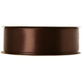 thumbnail image 3 of Offray Ribbon, Brown 7/8 inch Single Face Satin Polyester Ribbon, 18 feet, 3 of 8