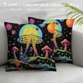 thumbnail image 3 of COMIO Bobo Moon Pillow Cases Mushroom Stars Galaxy Throw Pillow Cover Neon Colorful Bohemian Decor Cushion Covers for Living Room Bedroom Bright Colorful Decorative Throw Pillowcases, 3 of 5