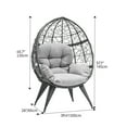 Dextrus Egg Chair Wicker Outdoor Indoor Oversized Large Lounger with