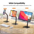 thumbnail image 4 of Soporte para monitor WYSXEBWZ ajustable para pantallas de 6 a 17,3", 4 of 8