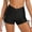 #0174-Black, variant on Xucatan Women's High Waisted Swim Bottoms Solid Color Drawstring Modest Swim Trunks, Quick Dry Tummy Control Bottoms Beach Pool Vacation Summer Cruise Gift