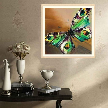 Butterfly Stitch - 5D Colorful Butterfly Resin Needlework Animals Resin Diamond Embroidery Cross Stitch Room Decoration Painting