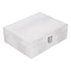 thumbnail image 2 of Caja de joyería multicapa de cuero artificial blanco Caja de embalaje portátil para coleccionar, 2 of 10