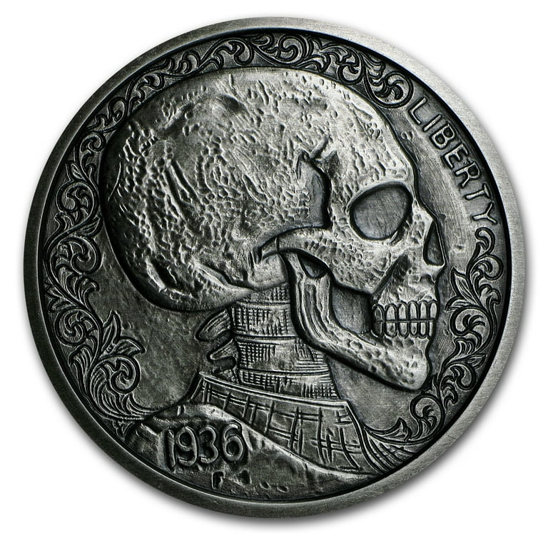 Hobo Skull Ringing Coin Gifts Coins Collection – Metal Field Shop