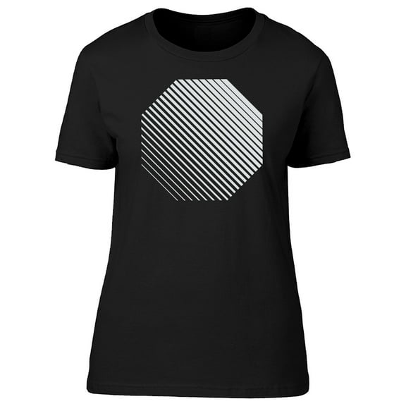 Octagon White Line Art Tee Women's -Image by Shutterstock