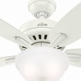 thumbnail image 5 of Ventilador de Techo Hunter Newsome Blanco con luz 52 Pulgadas, 5 of 5