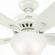 thumbnail image 5 of Ventilador de Techo Hunter Newsome Blanco con luz 52 Pulgadas, 5 of 5