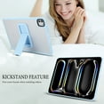 thumbnail image 7 of Shockproof Case for Apple iPad Pro 11 Inch 2024, Kickstand Slim Fit Rugged Bumper Lightweight Anti-Scratch Bumper Case Cover for iPad Pro 11 " M4 2024, Blue, 7 of 7