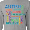 thumbnail image 4 of Inktastic Autism Support Slogan Long Sleeve T-Shirt, 4 of 5