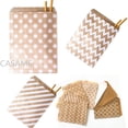 thumbnail image 2 of 25/50/100 piezas Bolsas de papel Bolsas de regalo Bolsas de caramelos Bolsas de lunares Chevron Bolsas de regalo para fiestas de cumpleaños y bodas de Navidad Suministros Bolsas de regalo, 2 of 5