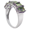 thumbnail image 2 of SuperJeweler 5 Carat Octagon Five Stone Mystic Topaz Ring For Women, 2 of 6