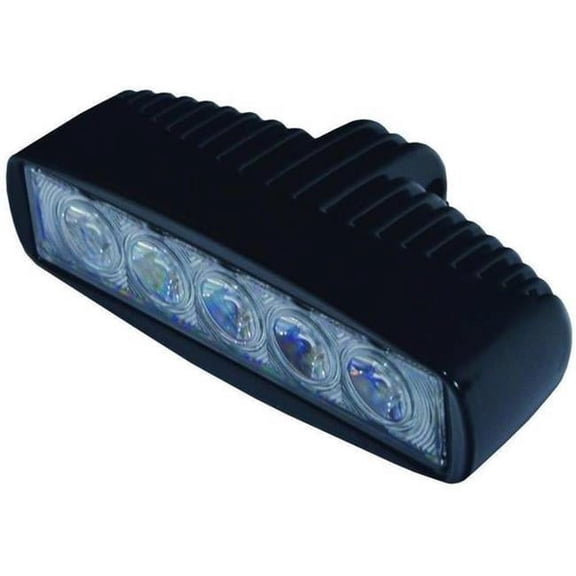 T-H Marine Supplies LED-39094-DP 5 LED Super Spreader Flood Beam Housing & Tinned Wire, Black
