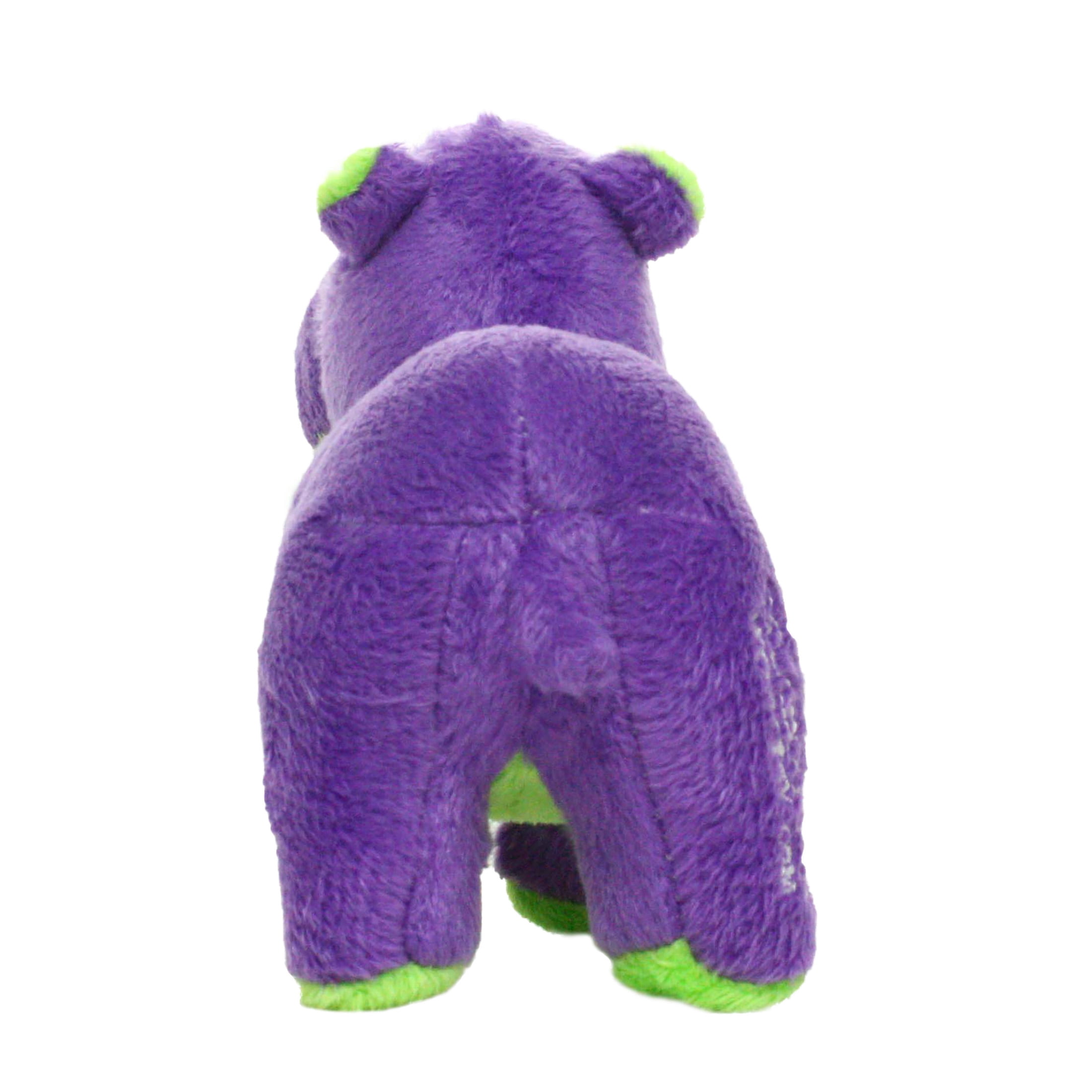 Mighty Jr Safari Purple Hippo Durable Squeaky Plush Dog Toy