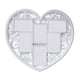 thumbnail image 3 of Marco de imagen de collage de decoración de pared en forma de corazón / Seis pantallas de 4x6 Decoración colgante de pared Ornamento Marco de foto Zulema Marco de la foto, 3 of 8