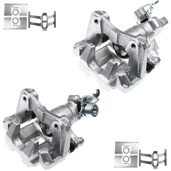 A-Premium Disc Brake Caliper Assembly with Bracket Compatible with Suzuki Kizashi 2010-2013 Rear Left and Right 2-PC Set