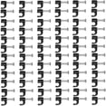 thumbnail image 1 of Grapas de alambre Grapas negras Soporte para cinta aisladora Clips para cable coaxial Gancho coaxial, 1 of 6